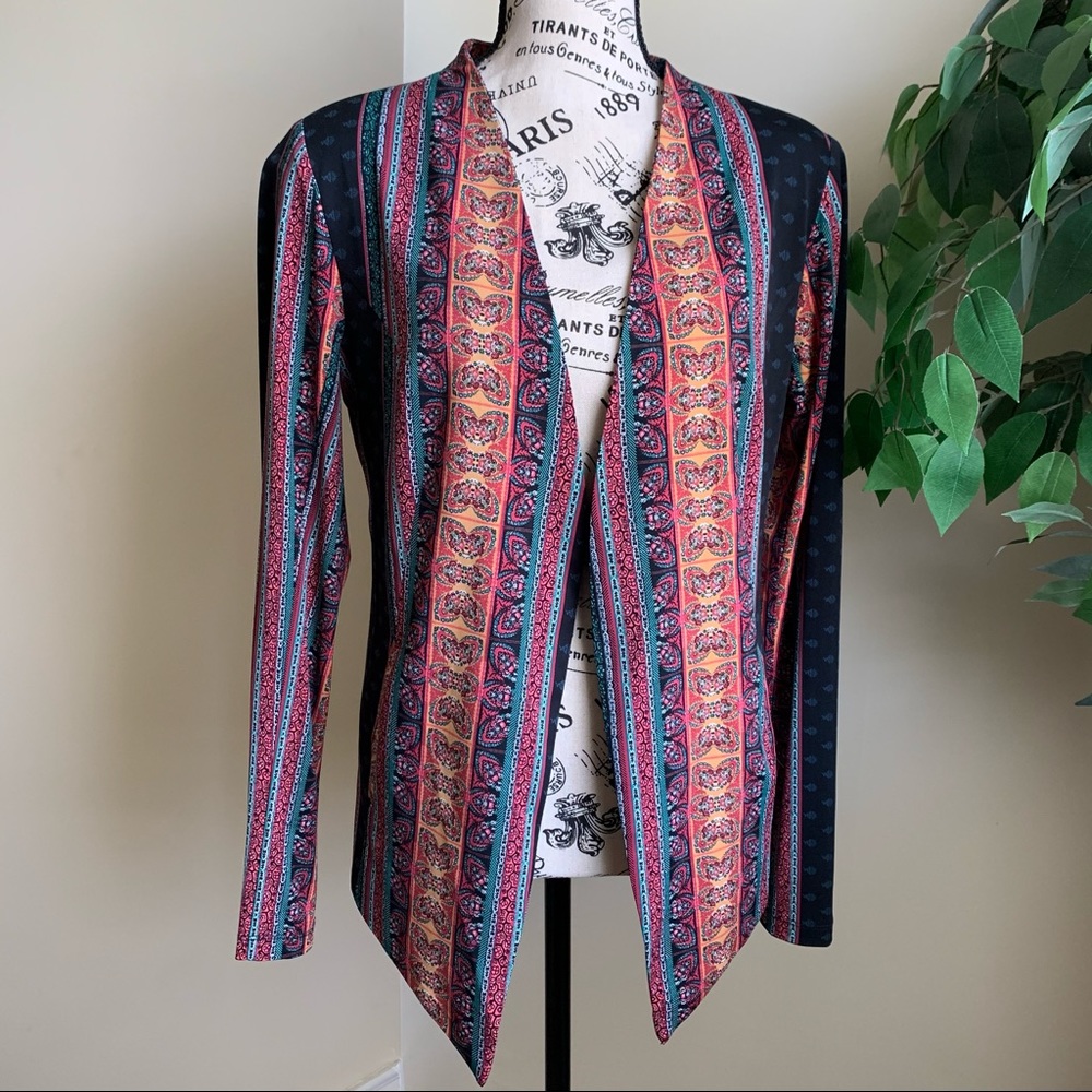 Bcbgeneration Satin Festive Printed Asymmetrical … - image 2